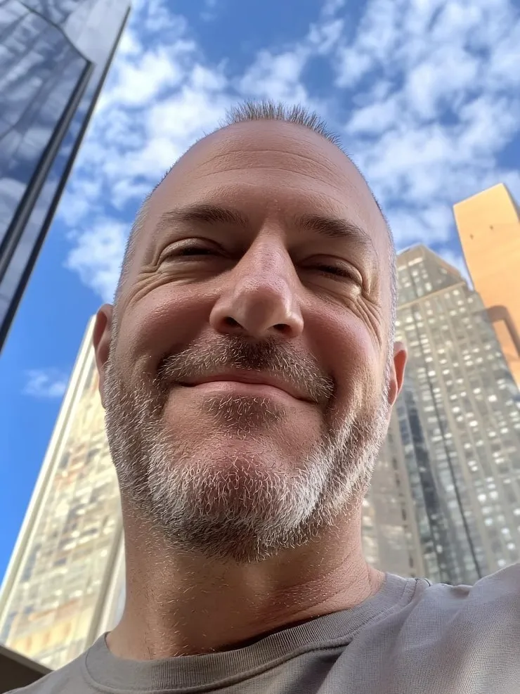 Smiling man featured in a Soda Peak male wellness customer testimonial
