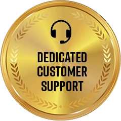 Soda Peak customer support badge representing dedicated customer service