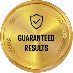 Soda Peak Gummies guaranteed results badge with shield icon