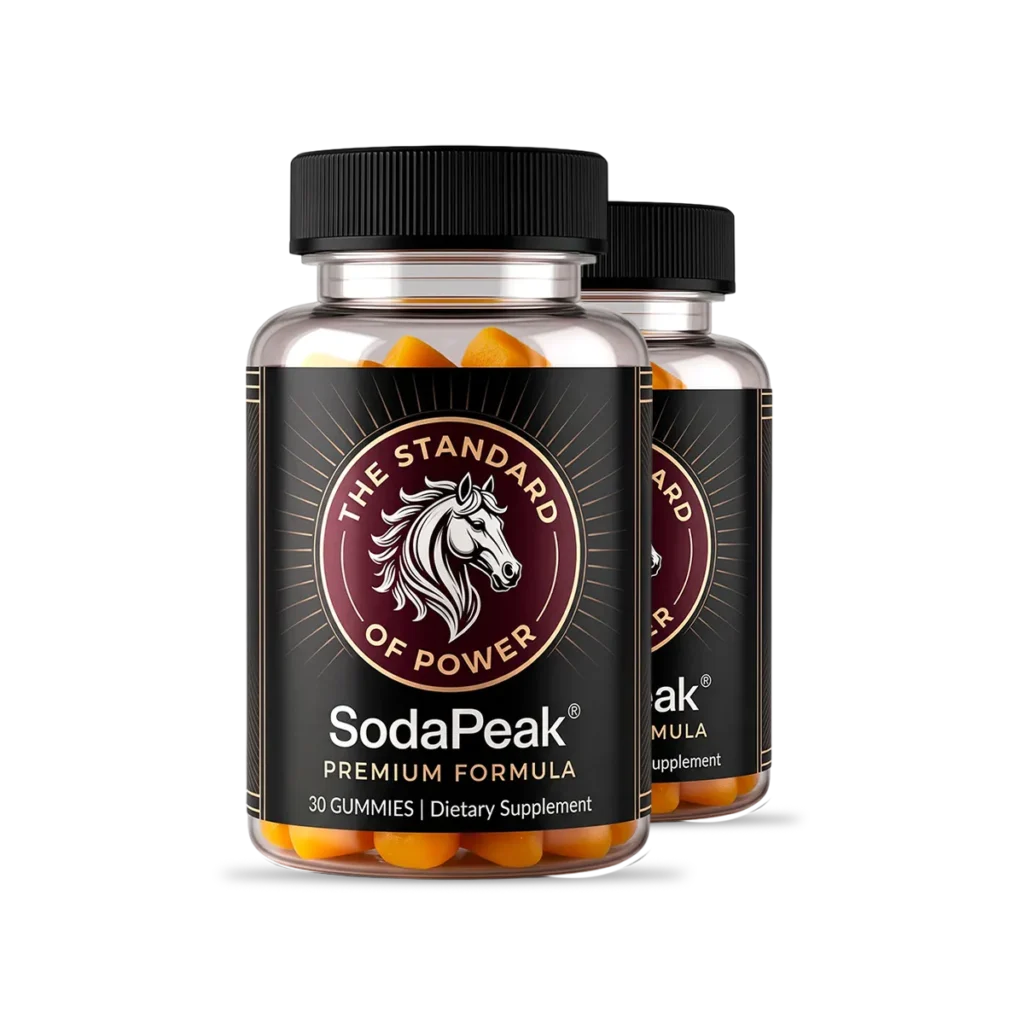 Soda Peak Gummies two-bottle package for the 60-day supplement offer