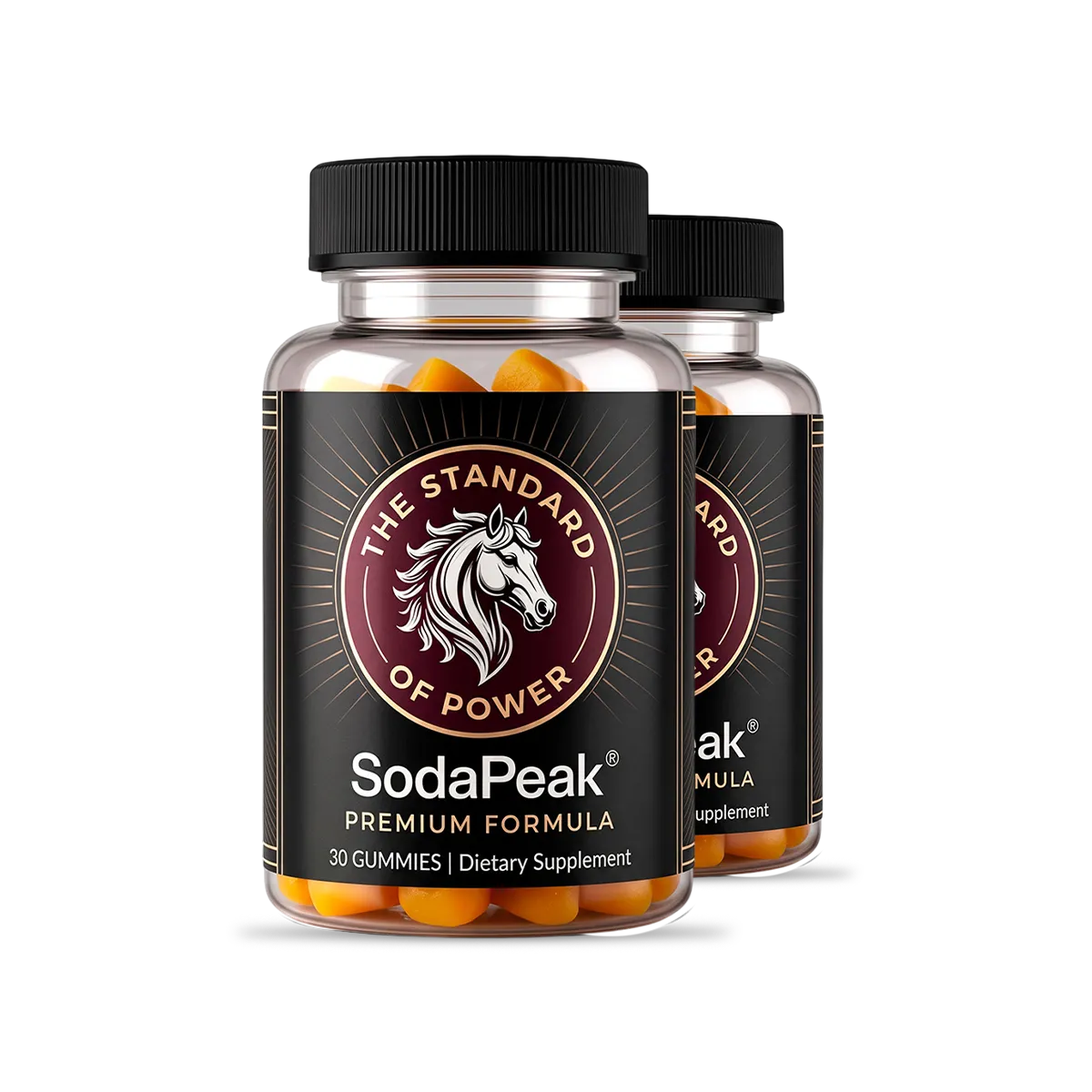 Soda Peak Gummies two-bottle package for the 60-day supplement offer